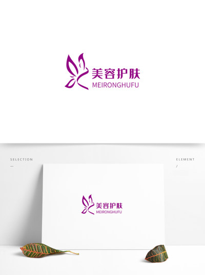 美容标志 蝴蝶 spa标志图片